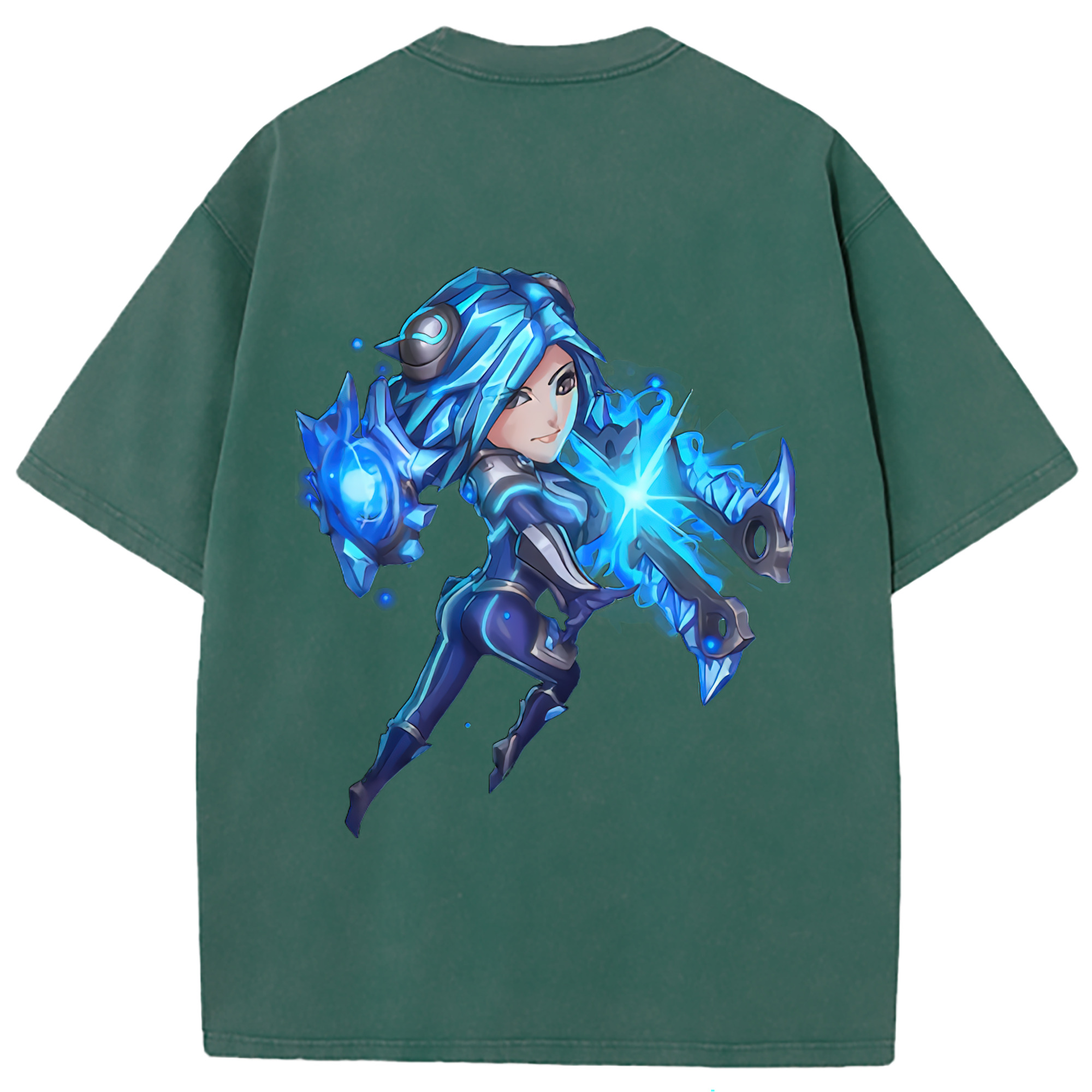 （画像用） リーグ・オブ・レジェンド League of Legends LOL 綿100% ヴィンテージ風 半袖Tシャツ（背面プリント）